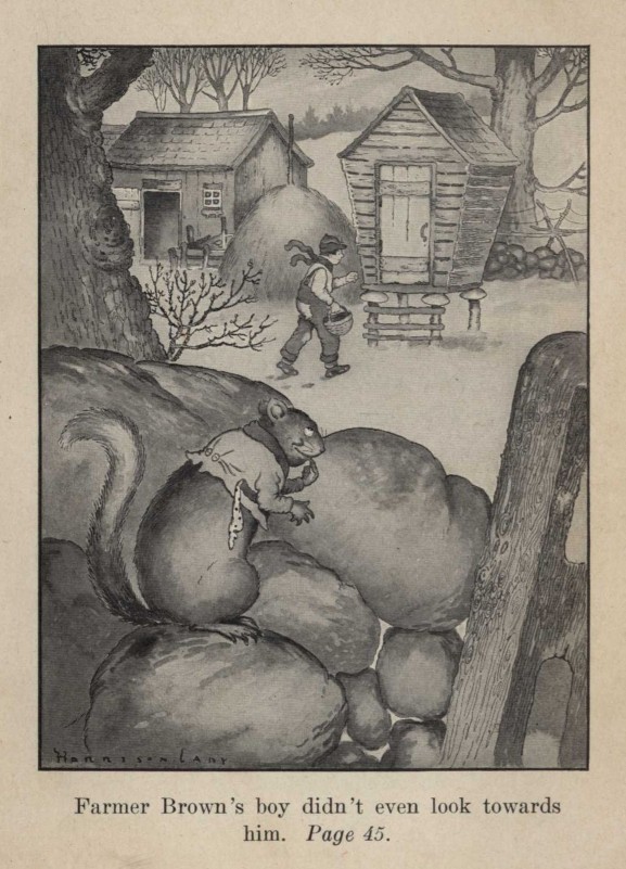 Chatterer the Red Squirrel in an original illustration