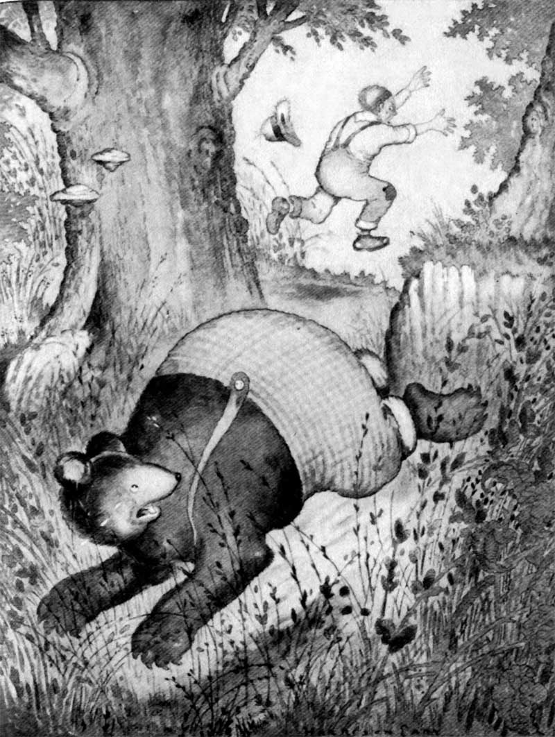 Farmer Brown's Boy in an original illustration