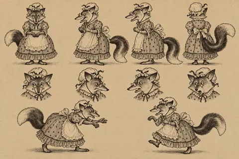 Granny Fox Green Meadows model