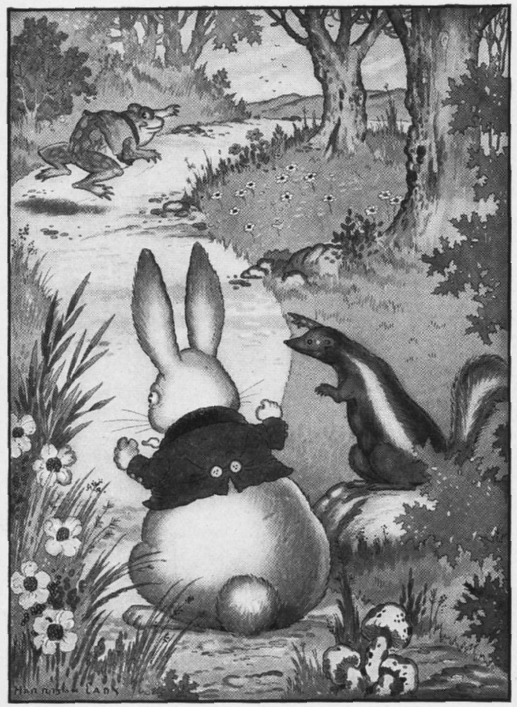 Jimmy Skunk in an original illustration