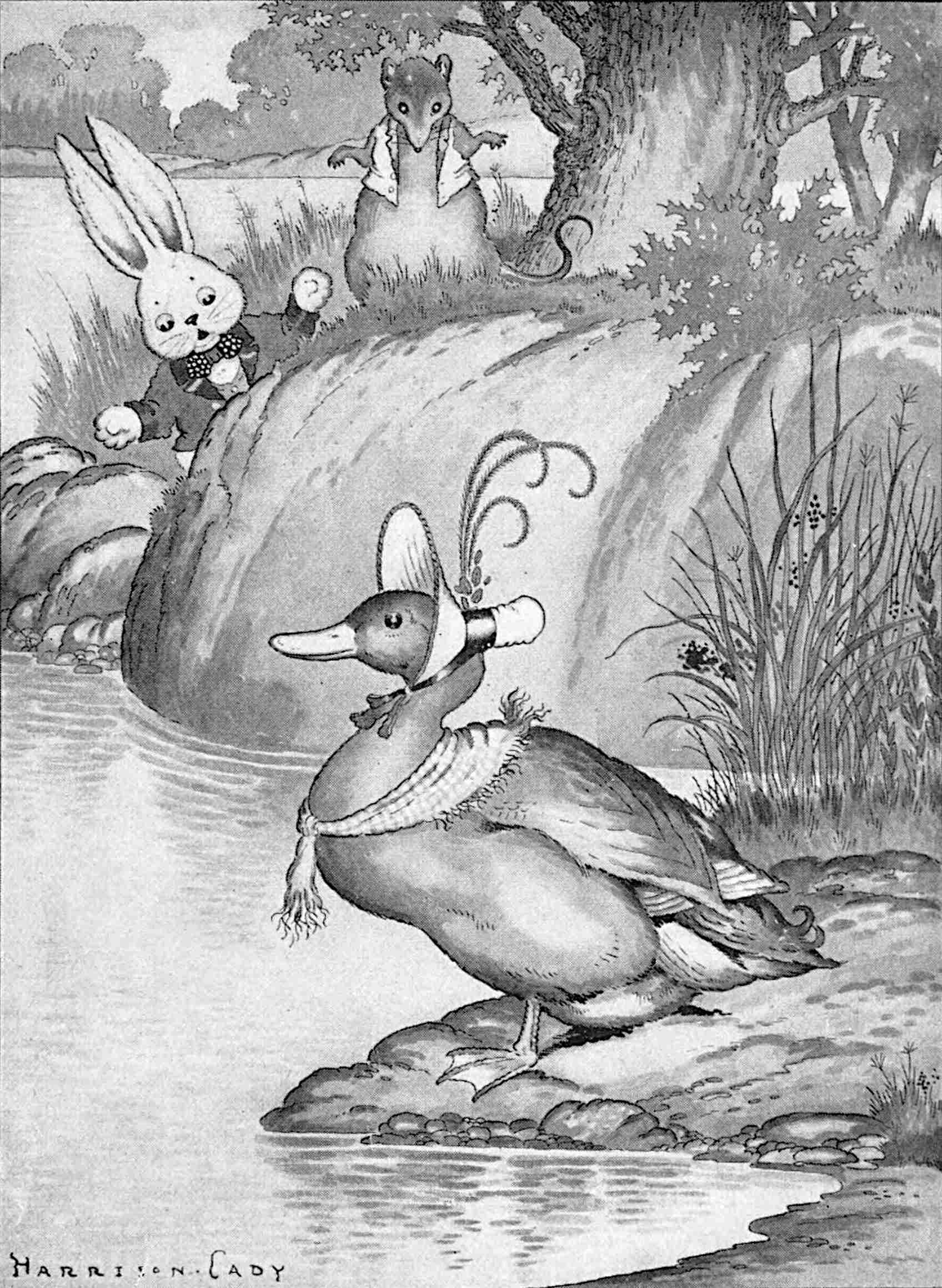 Mrs. Quack in an original illustration