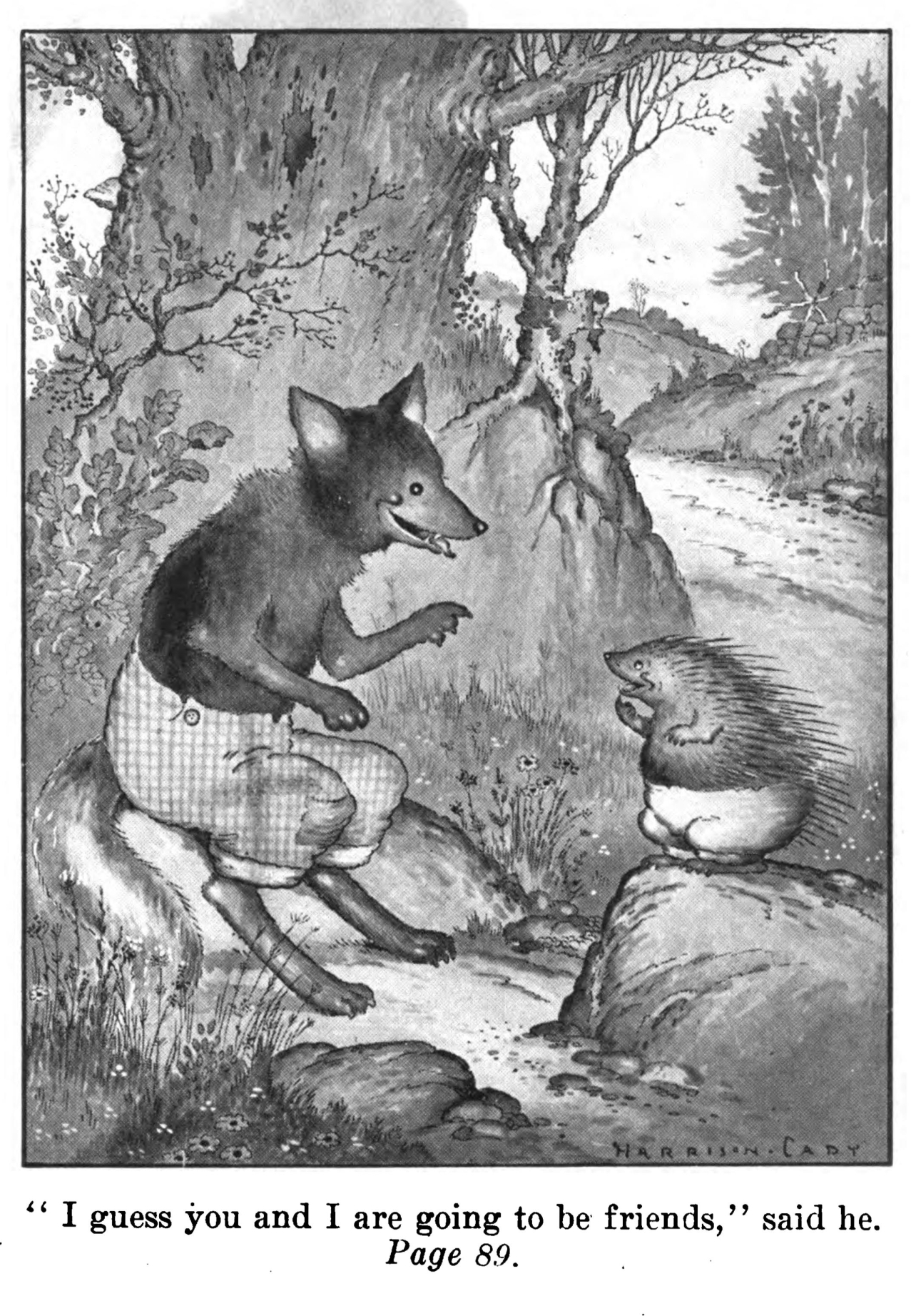 Old Man Coyote in an original illustration