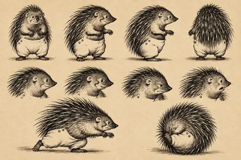 Prickly Porky Green Meadows model