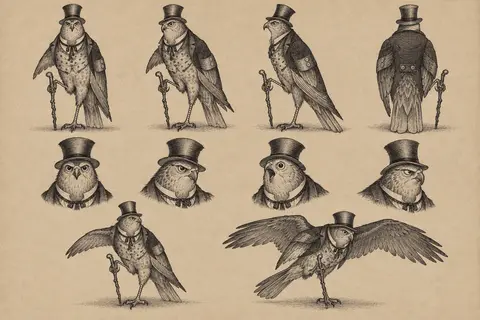 Roughleg the Hawk Green Meadows model